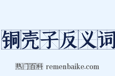 铜壳子反义词是什么意思的图片
